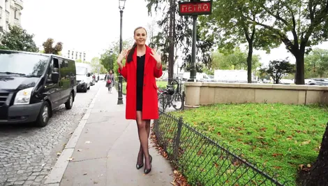 Parisian stroll for the beautiful Tina…